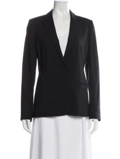 Pre-owned Theory Wool Blazer In Blue