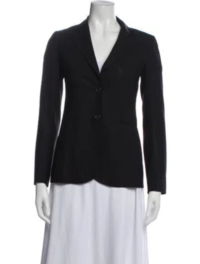 Pre-owned Theory Wool Blazer In Blue