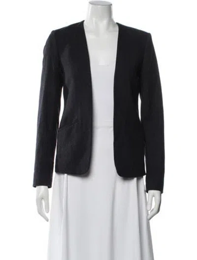 Pre-owned Theory Wool Blazer In Blue