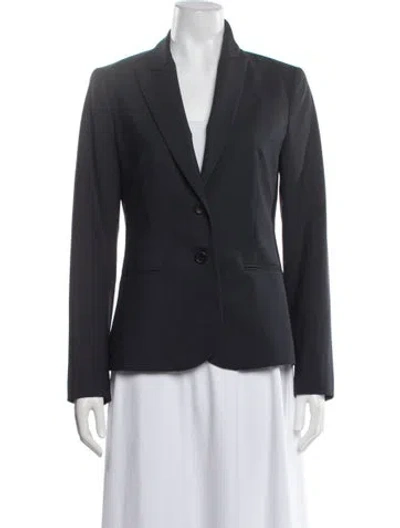 Pre-owned Theory Wool Blazer In Blue