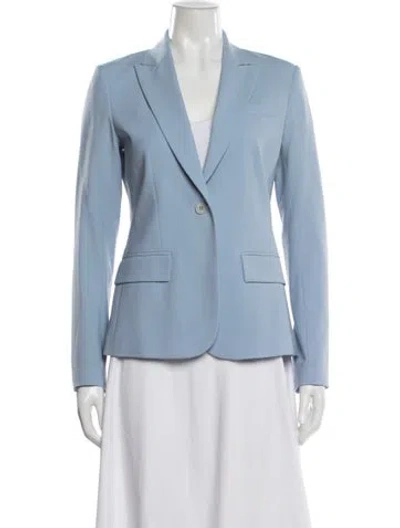 Pre-owned Theory Wool Blazer In Blue