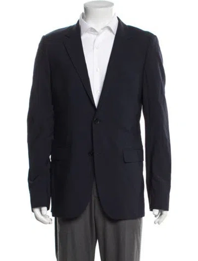 Pre-owned Theory Wool Blazer In Blue
