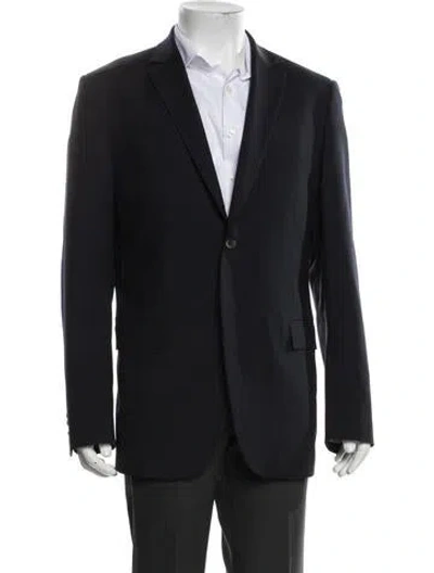 Pre-owned Theory Wool Blazer In Blue