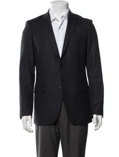 Pre-owned Theory Wool Blazer In Blue