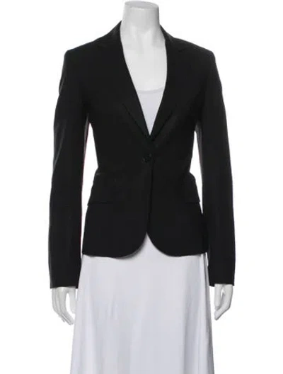 Pre-owned Theory Wool Blazer In Blue