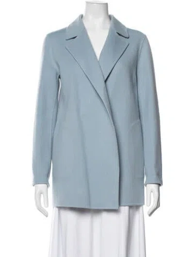 Pre-owned Theory Wool Blazer In Blue