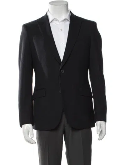 Pre-owned Theory Wool Blazer In Blue