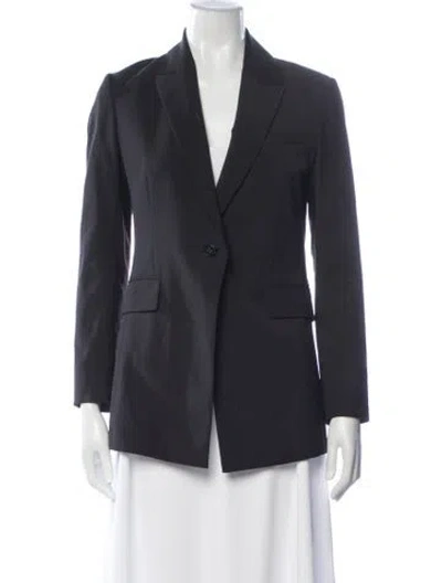 Pre-owned Theory Wool Blazer In Blue