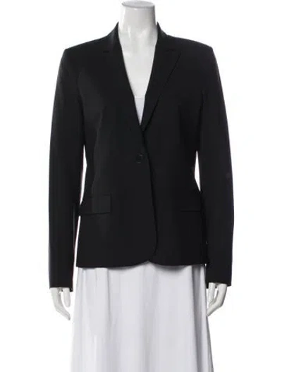 Pre-owned Theory Wool Blazer In Blue