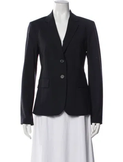 Pre-owned Theory Wool Blazer In Blue