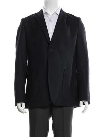 Pre-owned Theory Wool Blazer In Blue