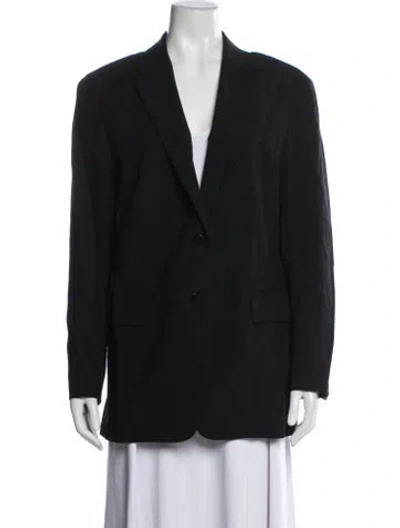 Pre-owned Theory Wool Blazer In Blue