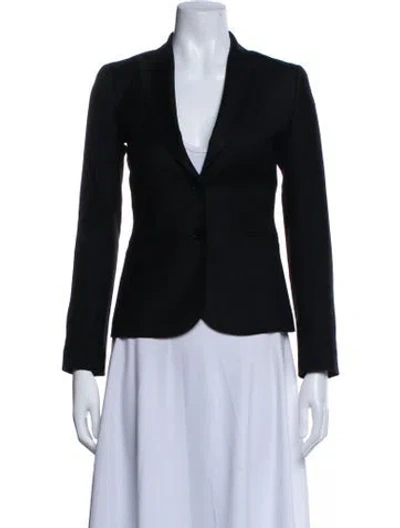 Pre-owned Theory Wool Blazer In Blue