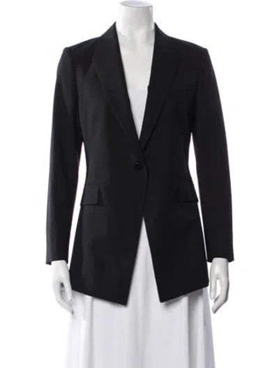 Pre-owned Theory Wool Blazer In Blue