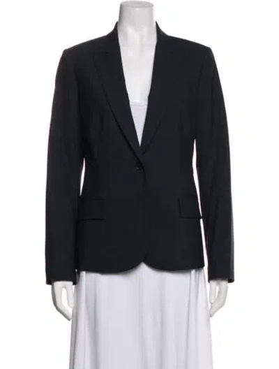 Pre-owned Theory Wool Blazer In Blue