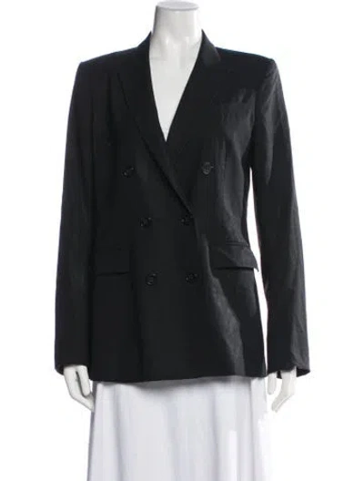 Pre-owned Theory Wool Blazer In Blue