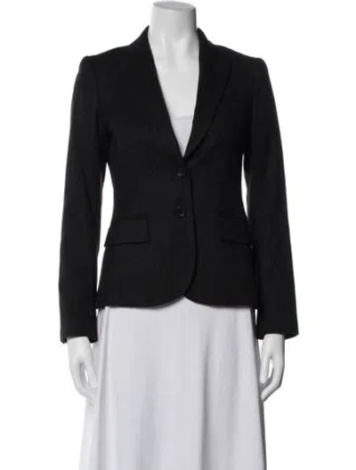 Pre-owned Theory Wool Blazer In Blue
