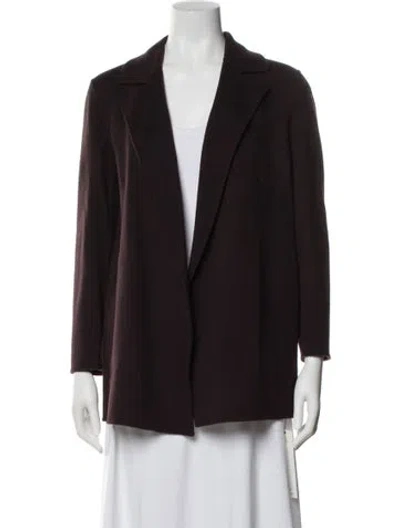 Pre-owned Theory Wool Blazer In Brown