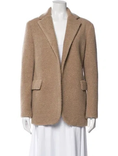 Pre-owned Theory Wool Blazer In Brown