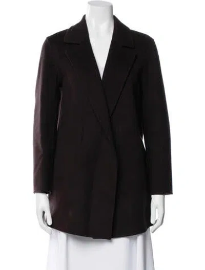 Pre-owned Theory Wool Blazer In Brown