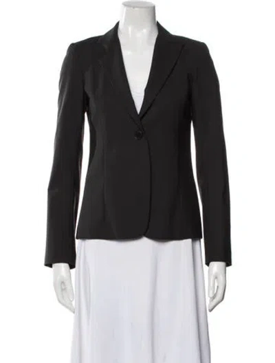 Pre-owned Theory Wool Blazer In Brown