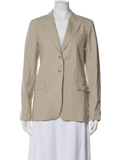 Pre-owned Theory Wool Blazer In Brown