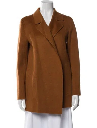 Pre-owned Theory Wool Blazer In Brown