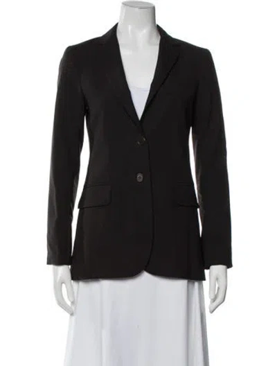 Pre-owned Theory Wool Blazer In Brown