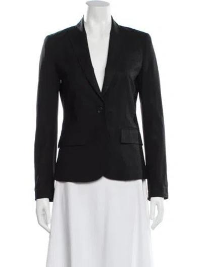 Pre-owned Theory Wool Blazer In Gray