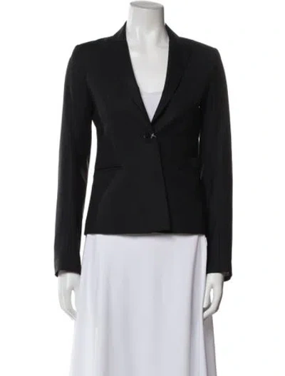 Pre-owned Theory Wool Blazer In Gray