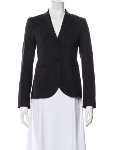 Pre-owned Theory Wool Blazer In Gray