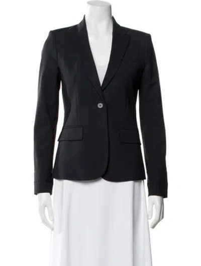 Pre-owned Theory Wool Blazer In Gray