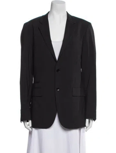 Pre-owned Theory Wool Blazer In Gray
