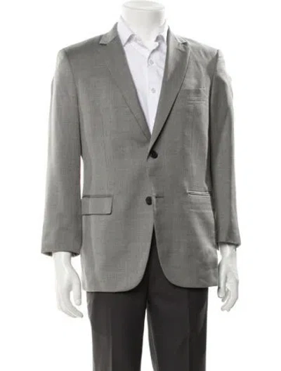 Pre-owned Theory Wool Blazer In Gray