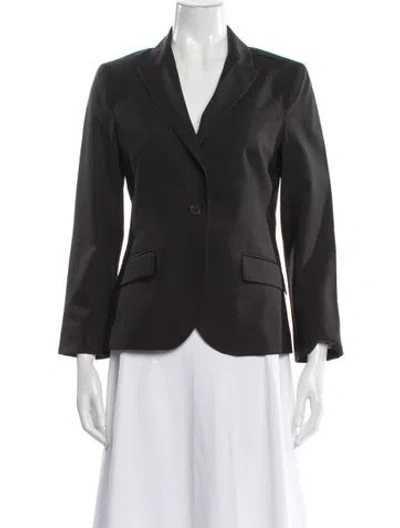Pre-owned Theory Wool Blazer In Gray