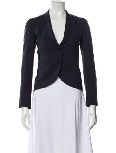 Pre-owned Theory Wool Blazer In Gray