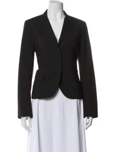 Pre-owned Theory Wool Blazer In Gray