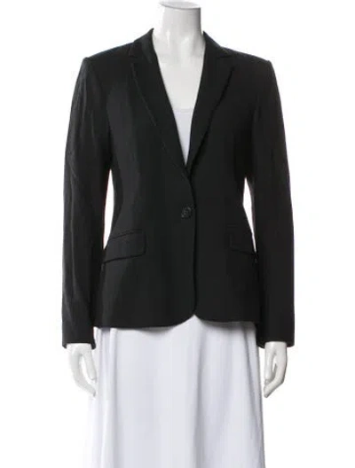 Pre-owned Theory Wool Blazer In Gray