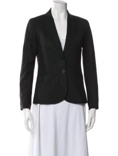 Pre-owned Theory Wool Blazer In Gray