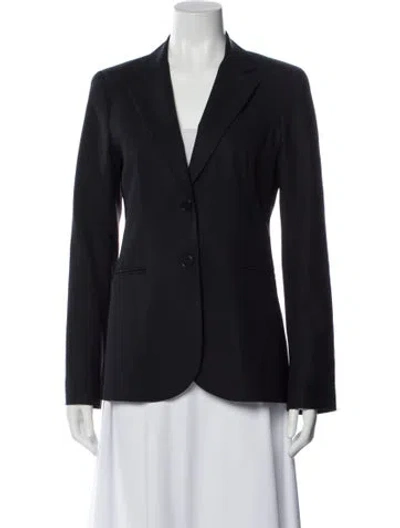 Pre-owned Theory Wool Blazer In Gray