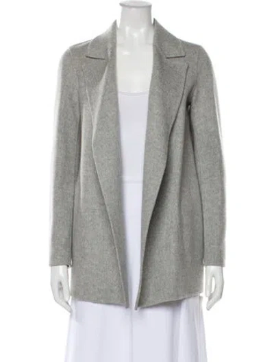 Pre-owned Theory Wool Blazer In Gray