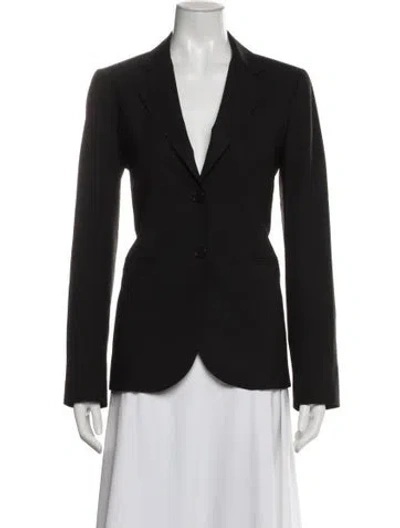 Pre-owned Theory Wool Blazer In Gray