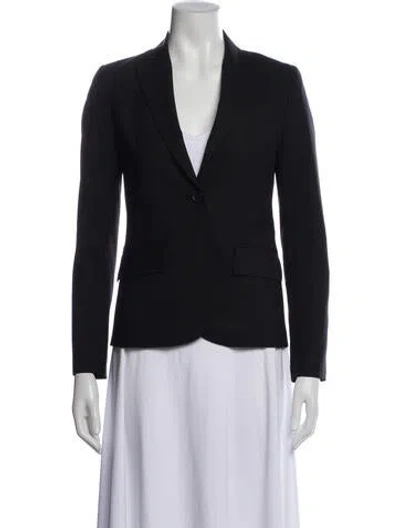 Pre-owned Theory Wool Blazer In Gray