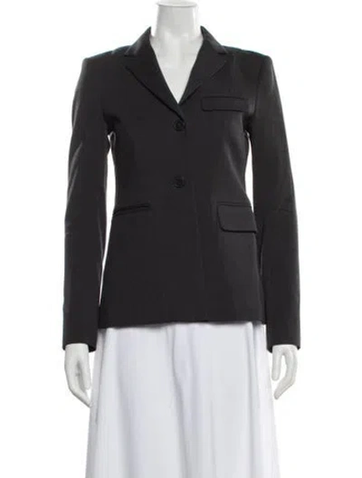 Pre-owned Theory Wool Blazer In Gray