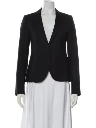 Pre-owned Theory Wool Blazer In Gray