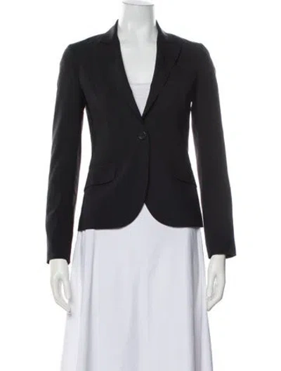 Pre-owned Theory Wool Blazer In Gray