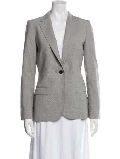 Pre-owned Theory Wool Blazer In Gray