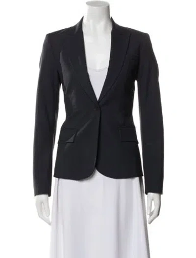 Pre-owned Theory Wool Blazer In Gray