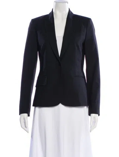 Pre-owned Theory Wool Blazer In Gray