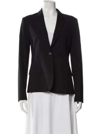 Pre-owned Theory Wool Blazer In Gray